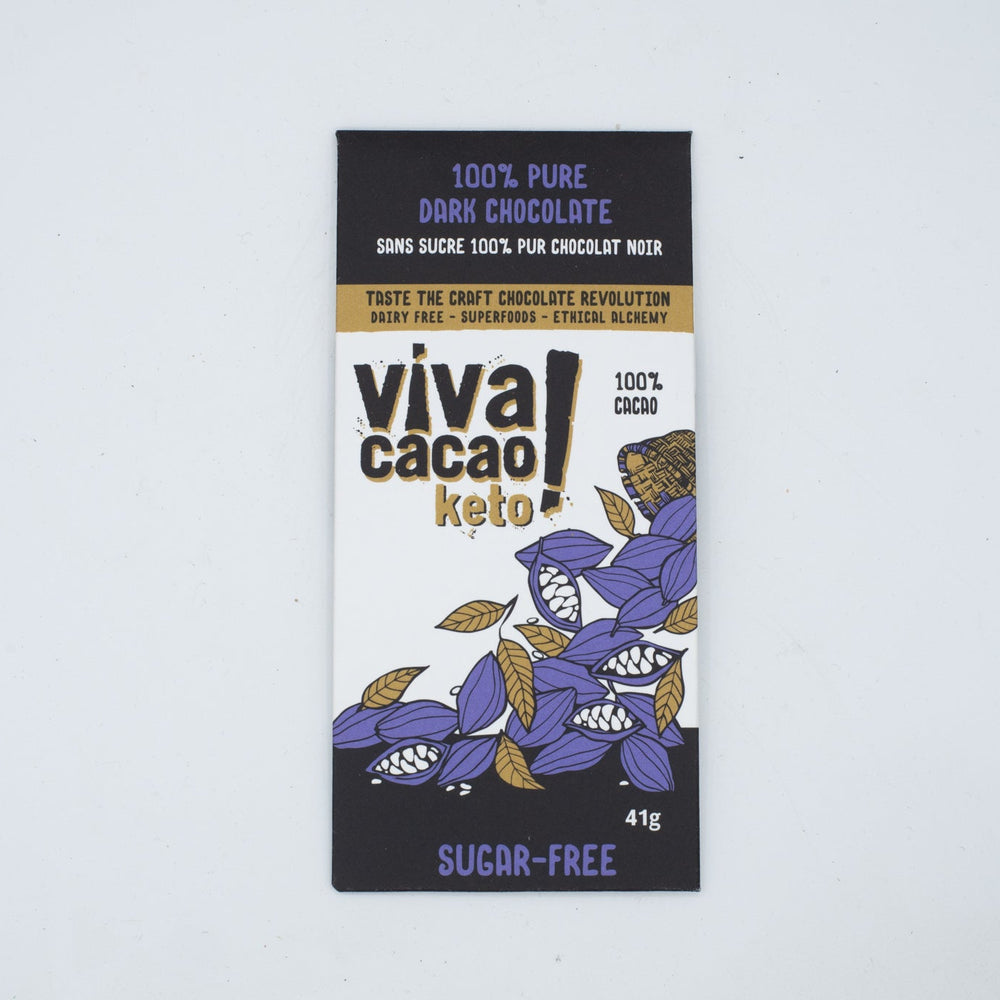 
                  
                    100% Pure Dark Chocolate - VIVA CACAO!
                  
                