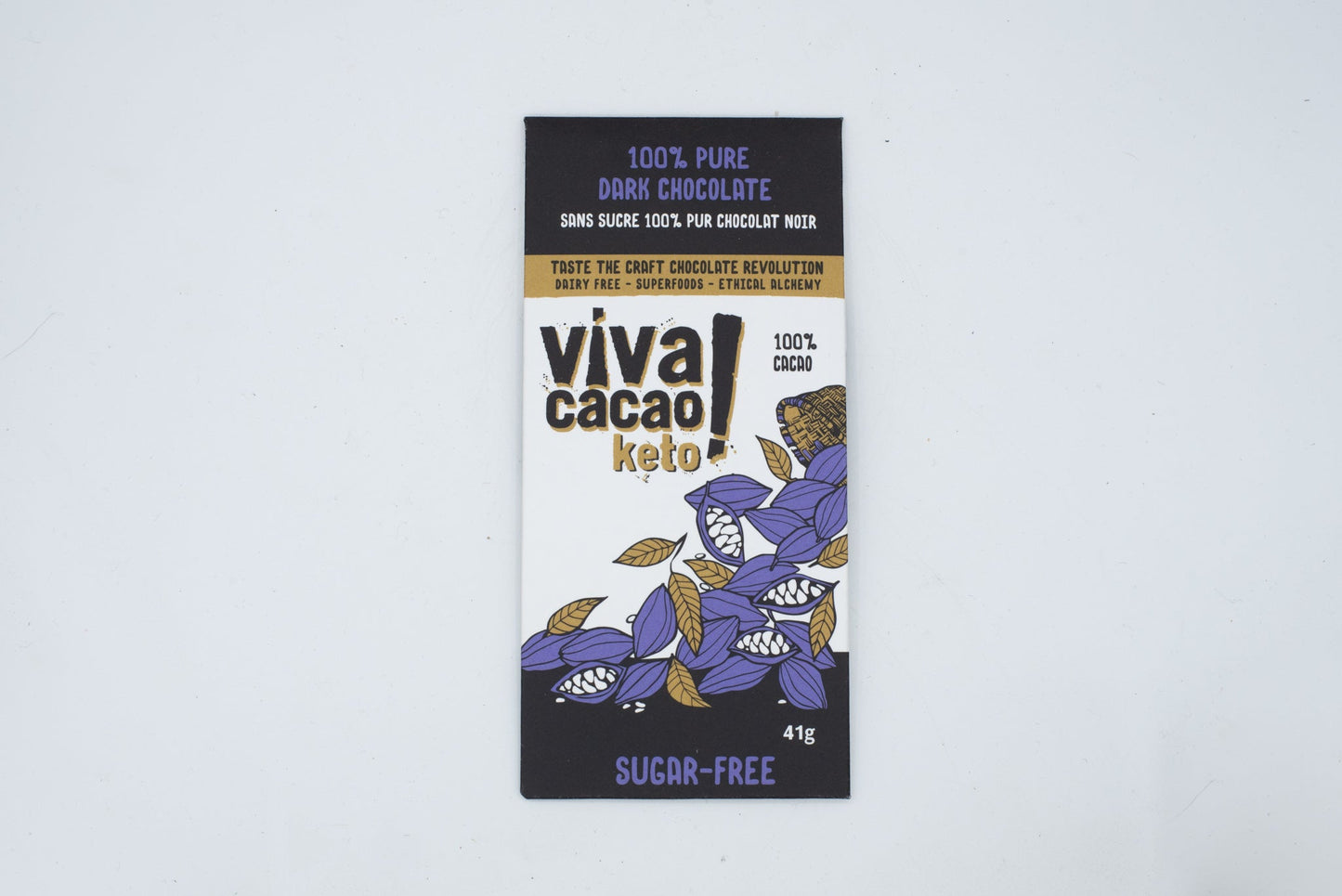 
                  
                    100% Pure Dark Chocolate - VIVA CACAO!
                  
                