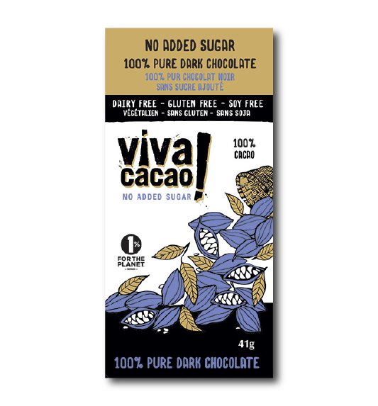 100% Pure Dark Chocolate Dairy Free Gluten Free Soy Free - VIVA CACAO!