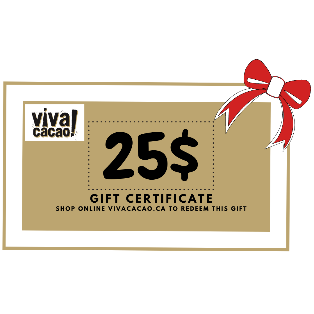 Viva Cacao! Gift Card Certificate 25 dollars
