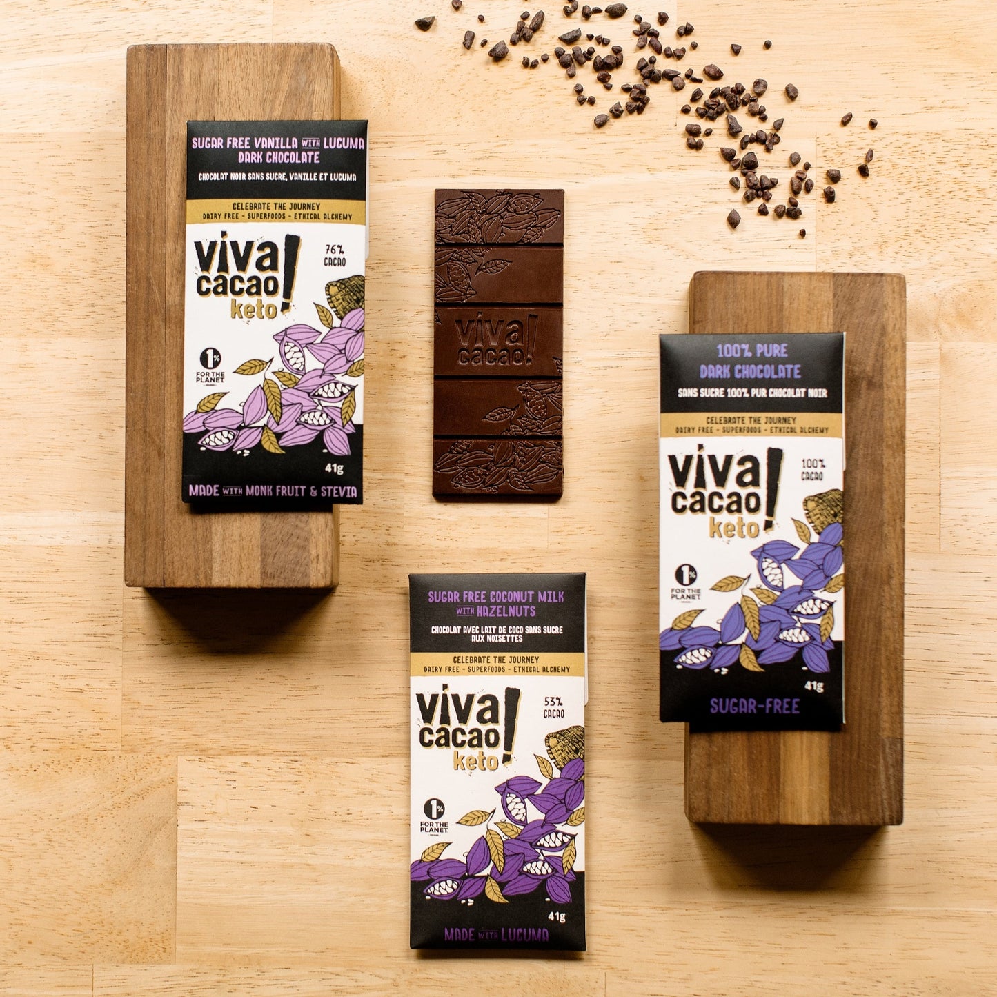 Sugar-free Keto chocolate mixed pack - VIVA CACAO!