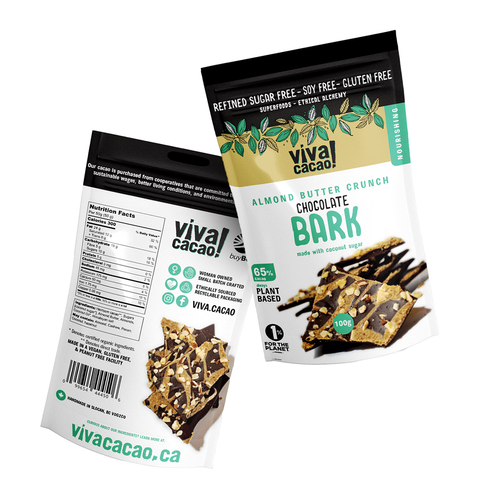 Almond Butter Crunch Bark - Viva Cacao!