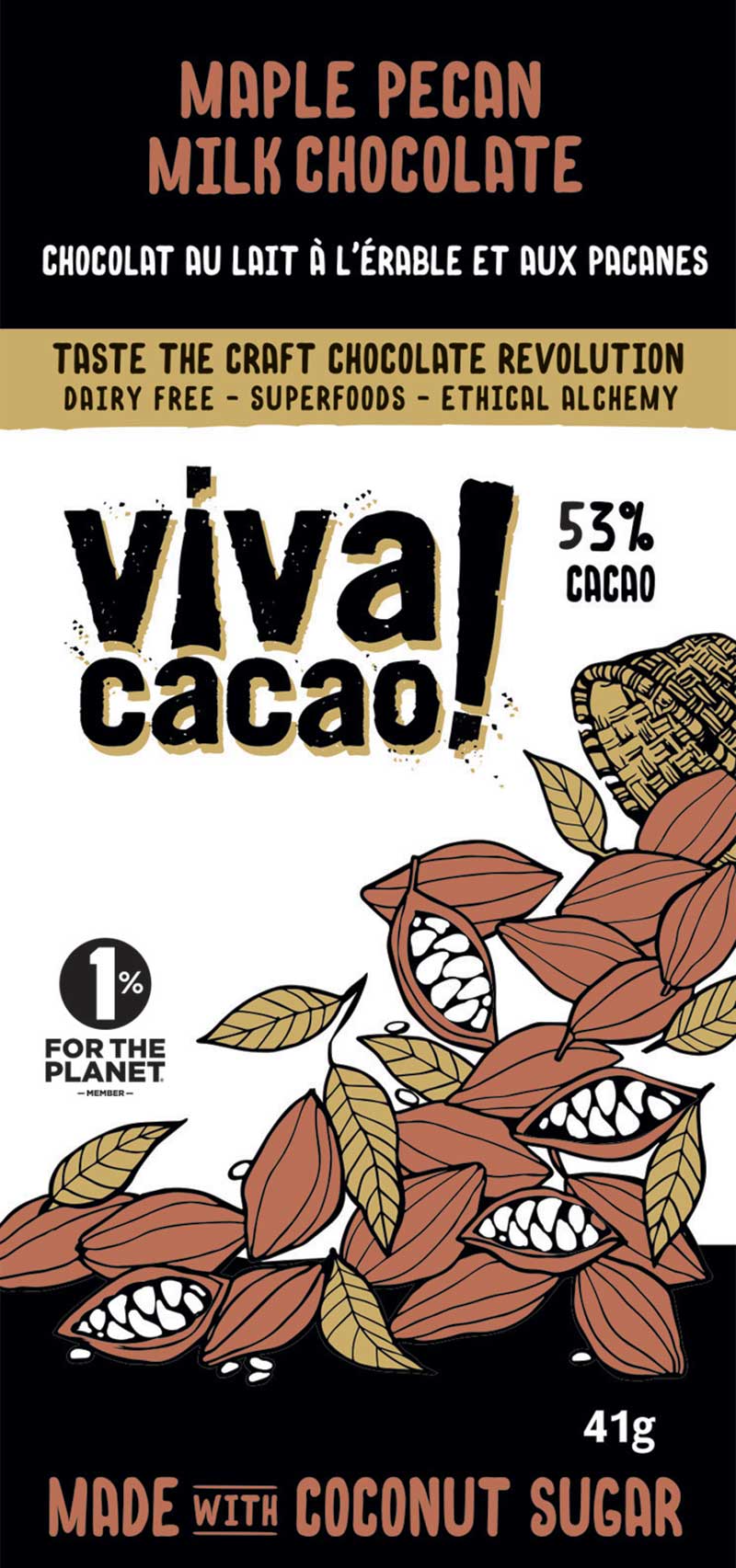 Maple Pecan Limited Edition Milk chocolate - Viva Cacao!