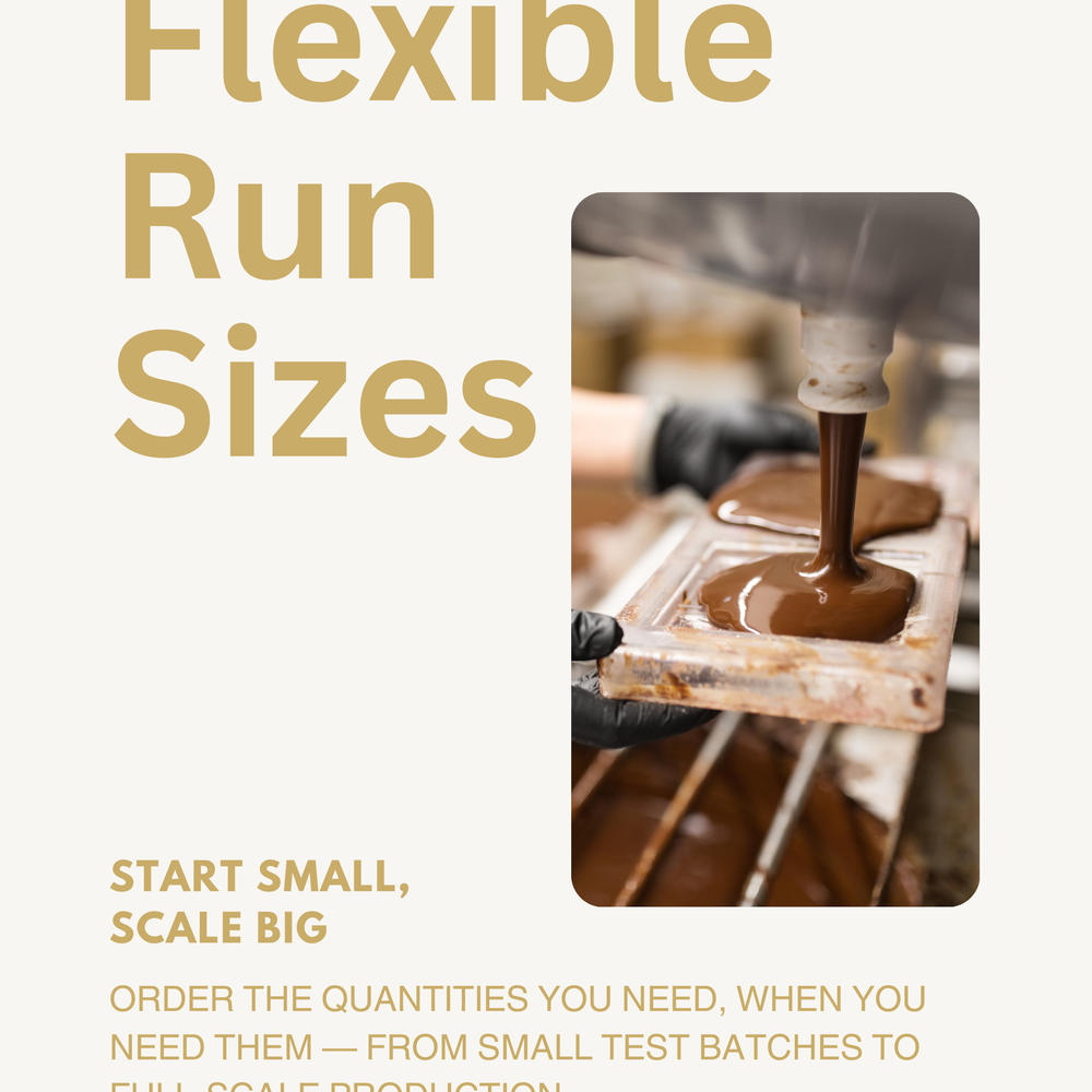 Flexible chocolate production runs from small batches to large scale orders