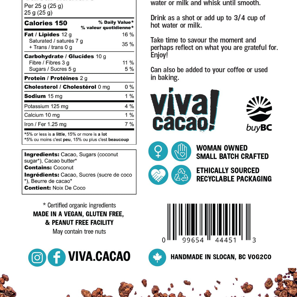 
                  
                    Deliciously Dark Drinking Chocolate - VIVA CACAO!
                  
                