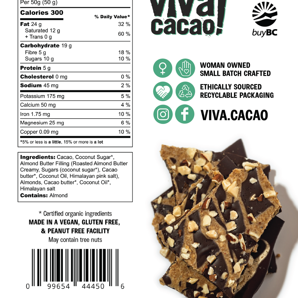 
                  
                    Almond Butter Crunch Bark - Viva Cacao!
                  
                