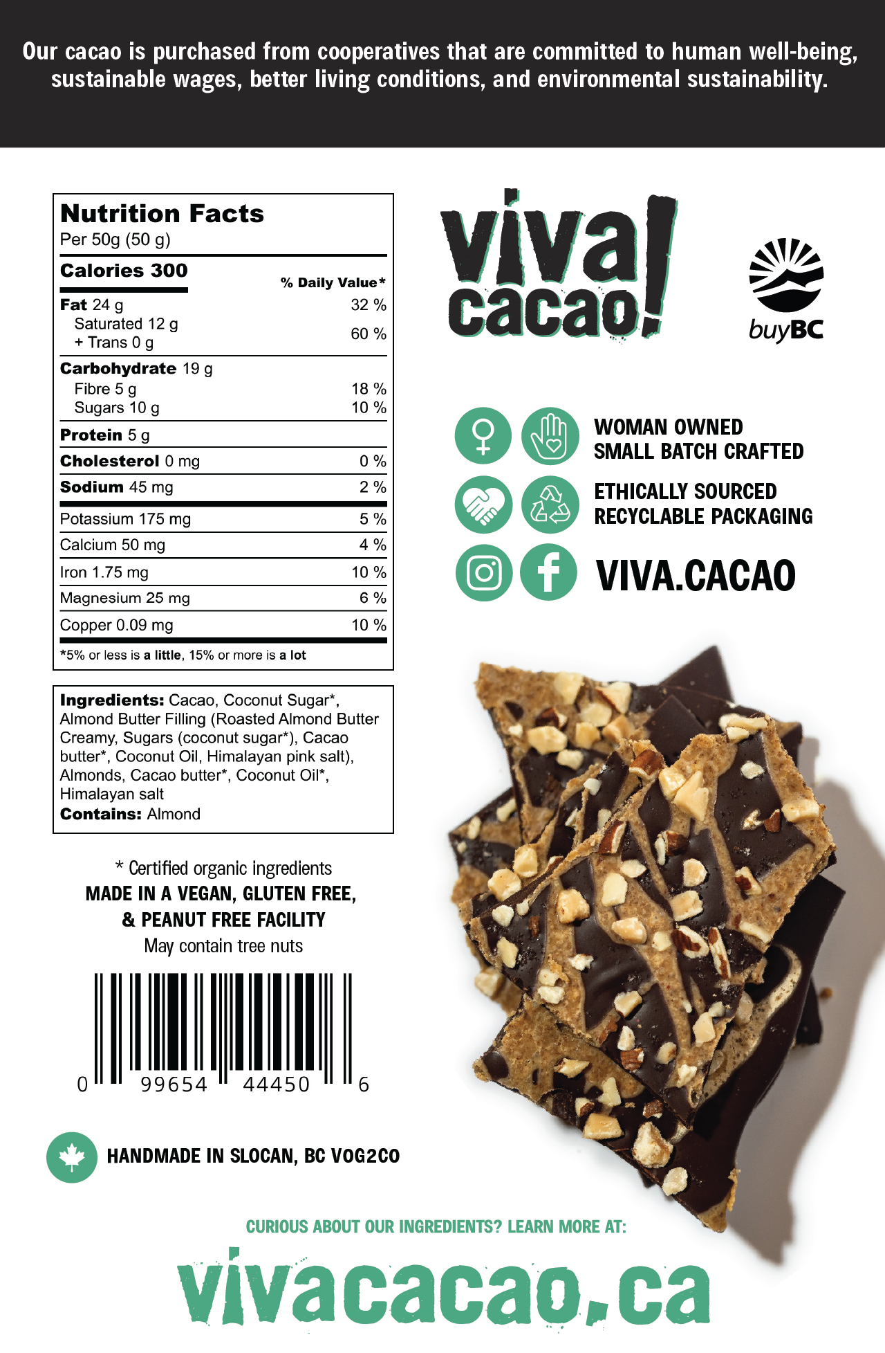 
                  
                    Almond Butter Crunch Bark - Viva Cacao!
                  
                