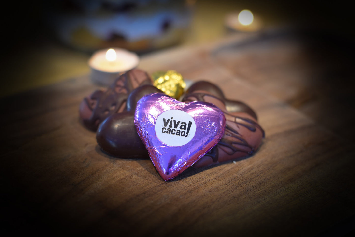 Roseberry Dark Chocolate Truffle Heart - Viva Cacao!